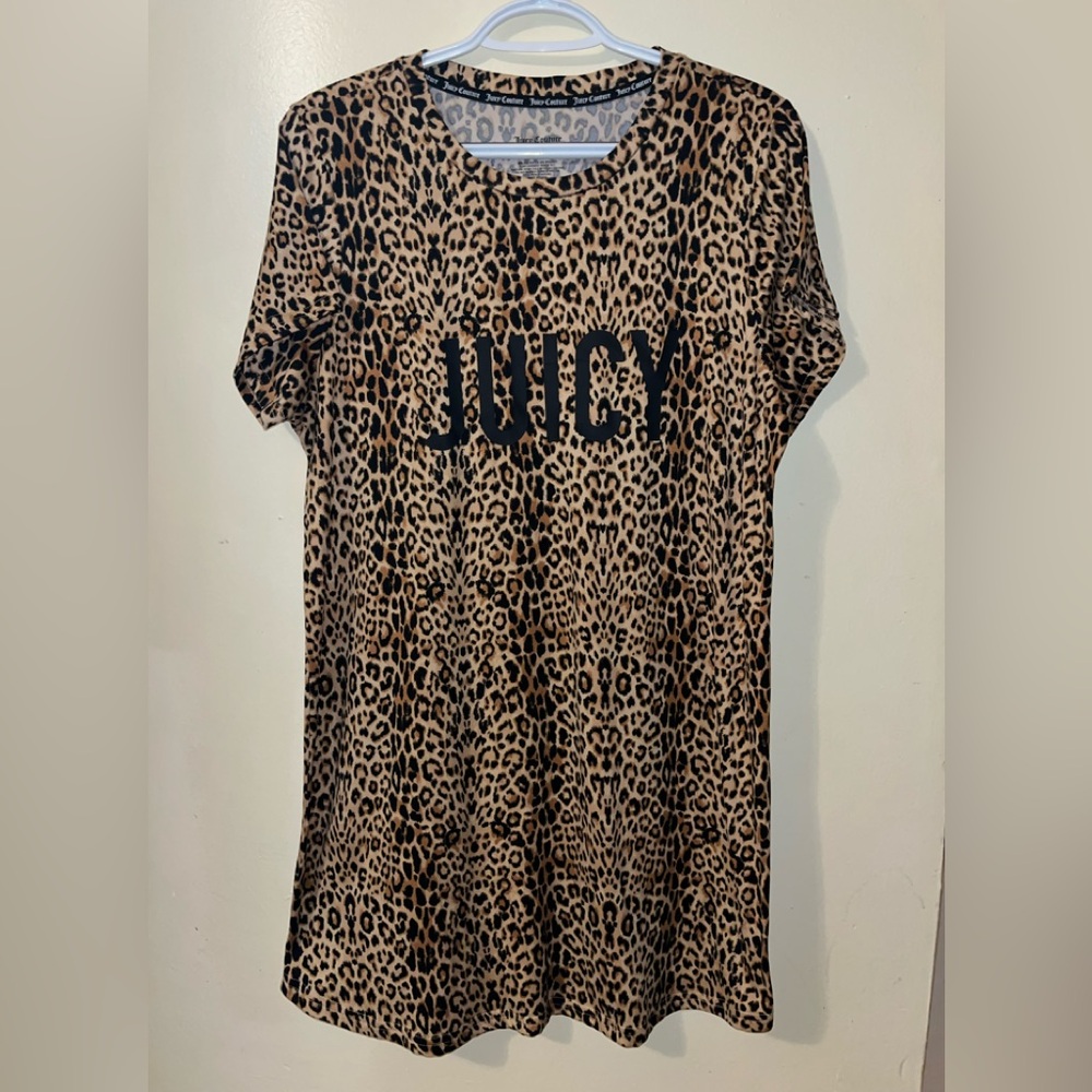 Juicy Couture Leopard Print Pajama Dress